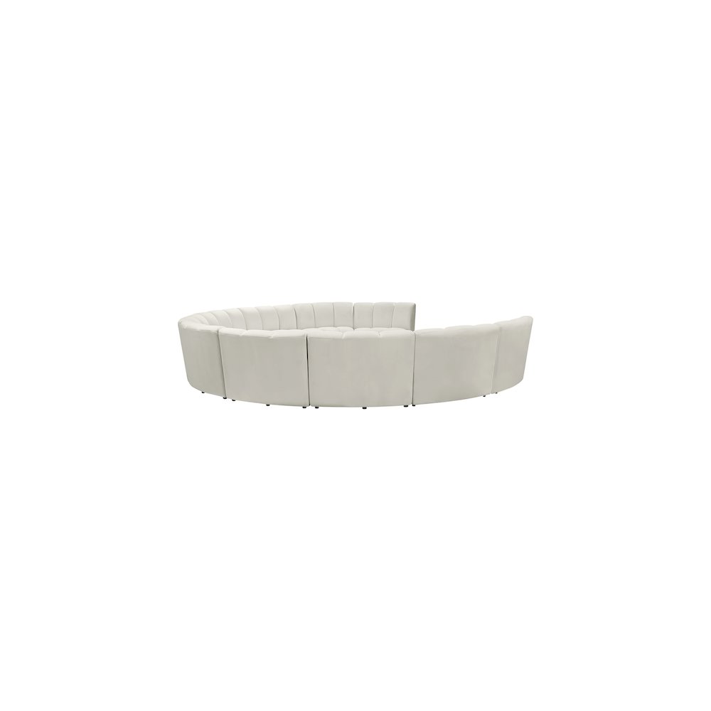 Infinity Cream Velvet 10pc. Modular Sectional