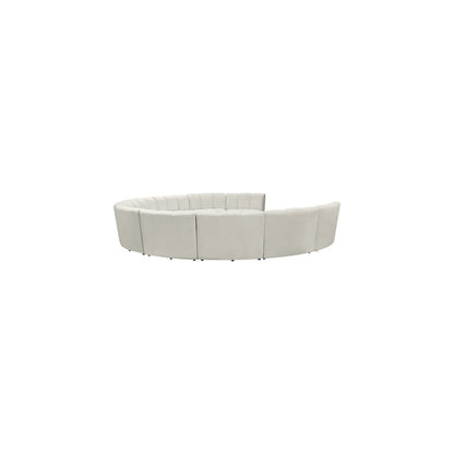 Infinity Cream Velvet 10pc. Modular Sectional