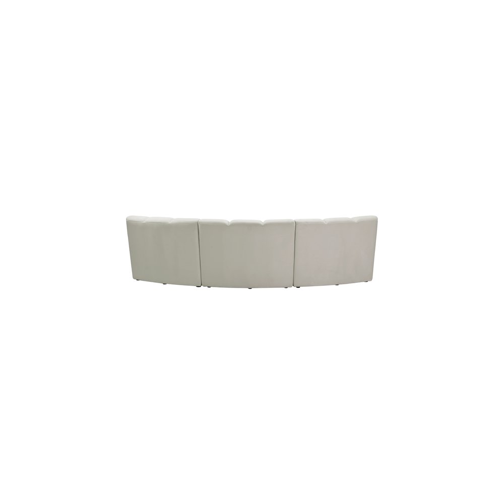 Infinity Cream Velvet 3pc. Modular Sectional