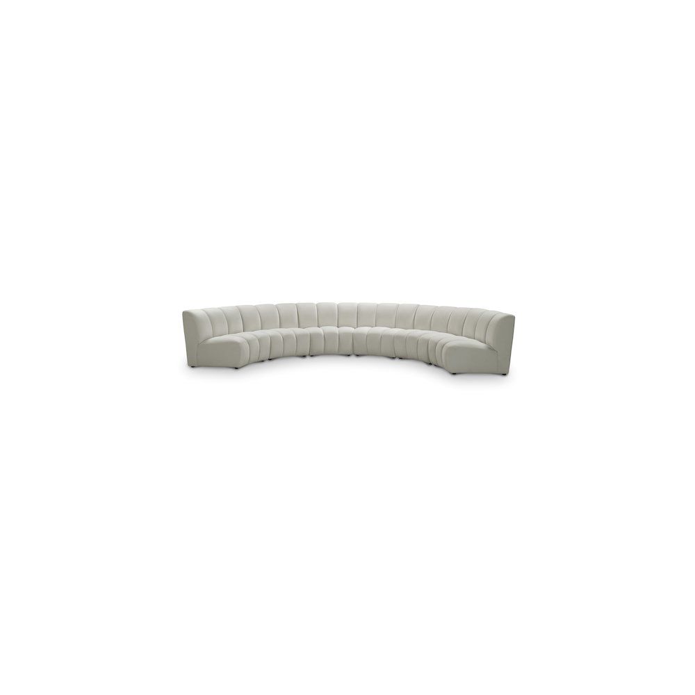 Infinity Cream Velvet 6pc. Modular Sectional