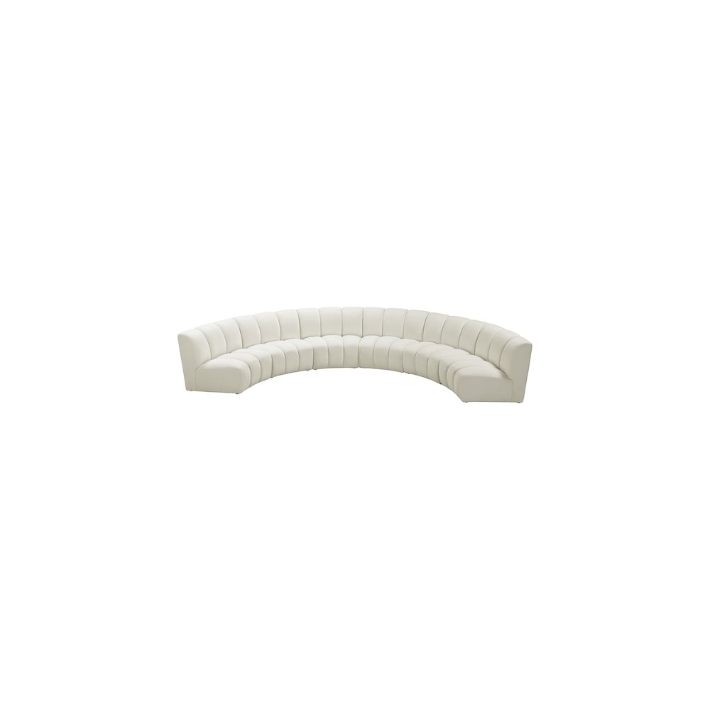 Infinity Cream Velvet 6pc. Modular Sectional