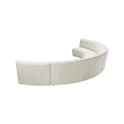 Infinity Cream Velvet 6pc. Modular Sectional