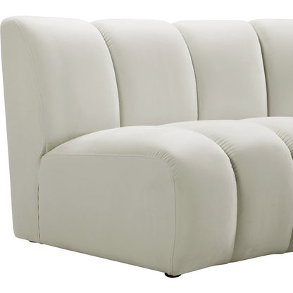 Infinity Cream Velvet 6pc. Modular Sectional