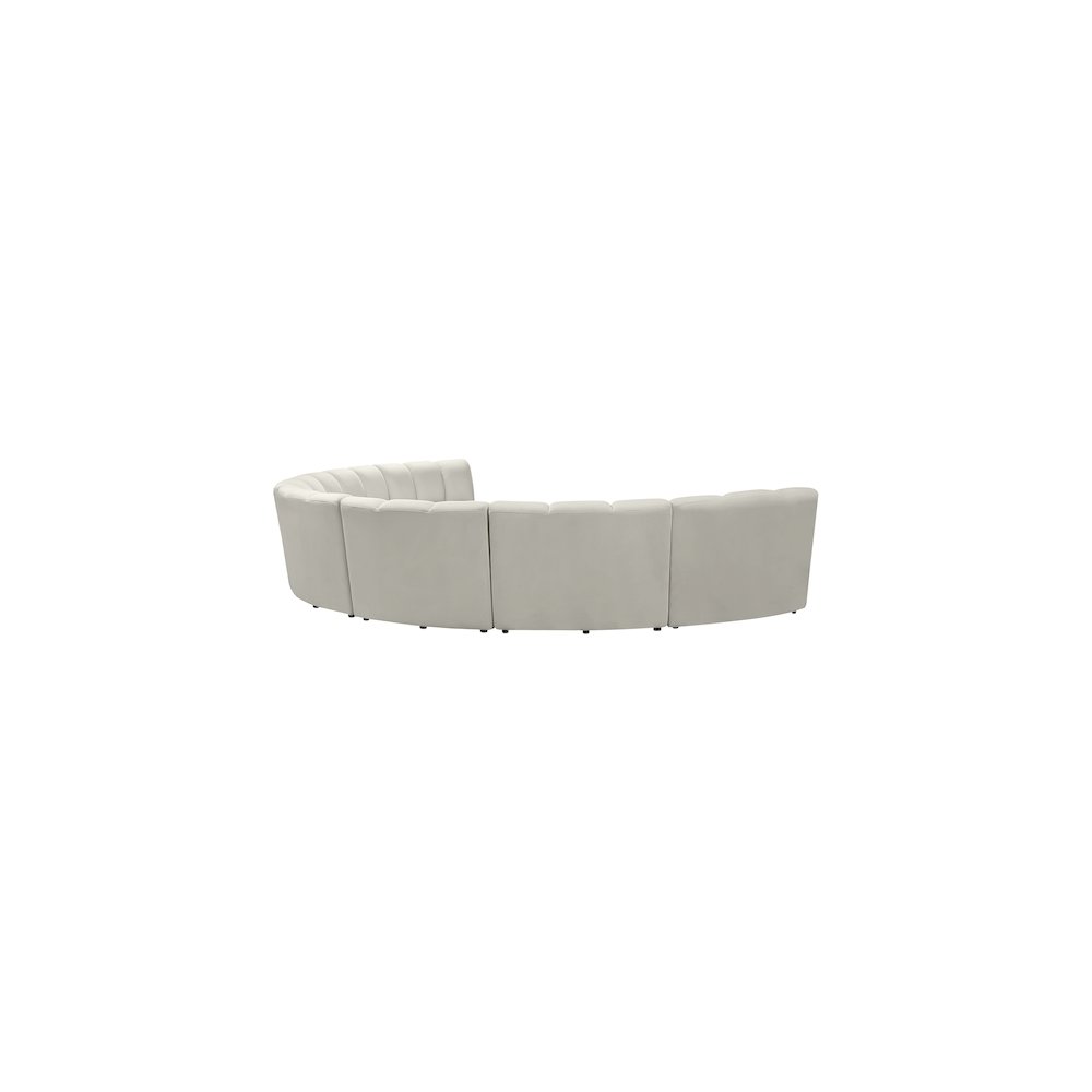 Infinity Cream Velvet 7pc. Modular Sectional
