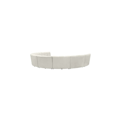 Infinity Cream Velvet 8pc. Modular Sectional