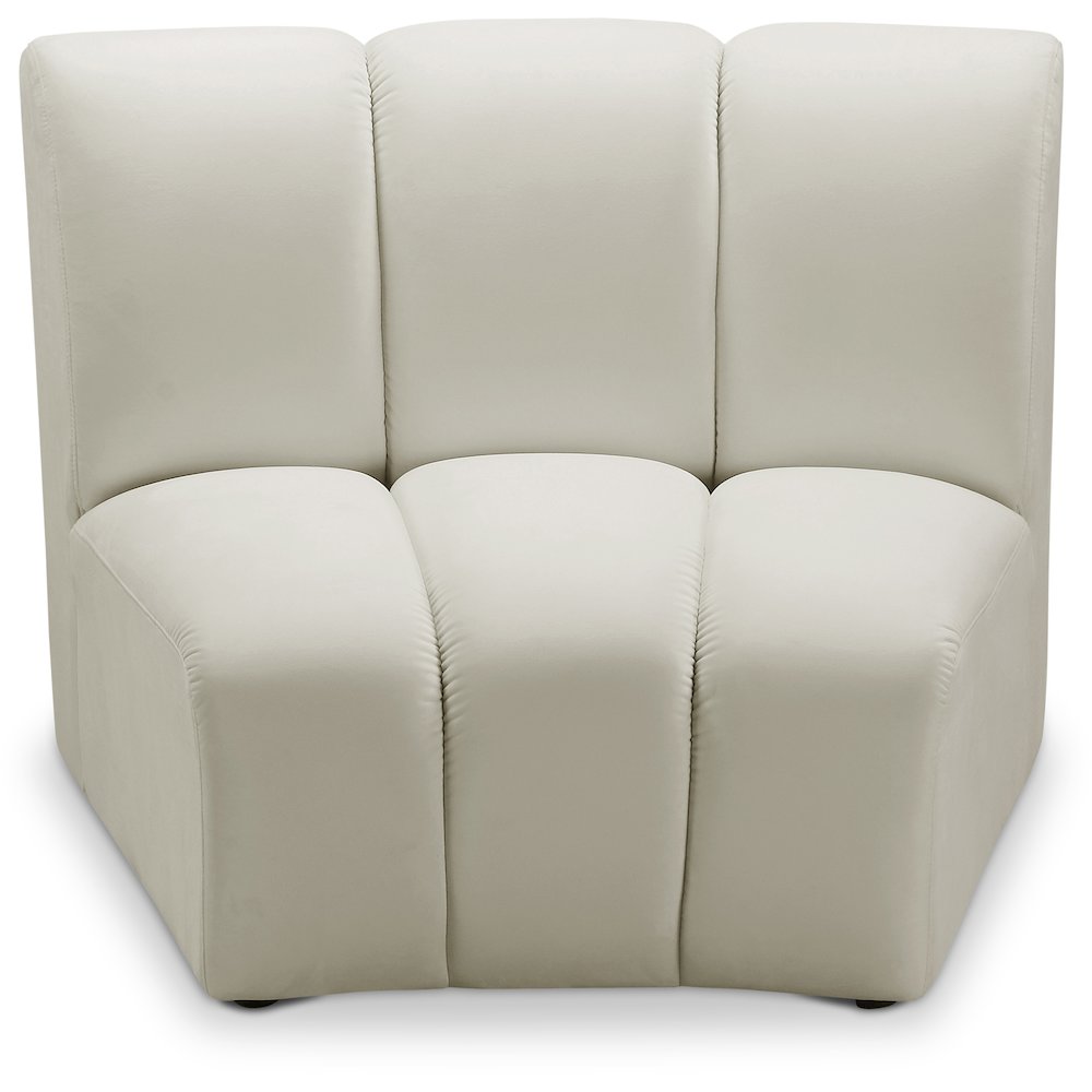 Infinity Cream Velvet Modular Chair