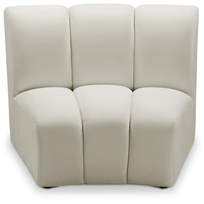 Infinity Cream Velvet Modular Chair