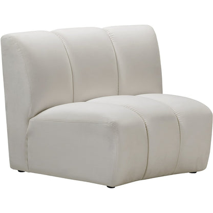 Infinity Cream Velvet Modular Chair