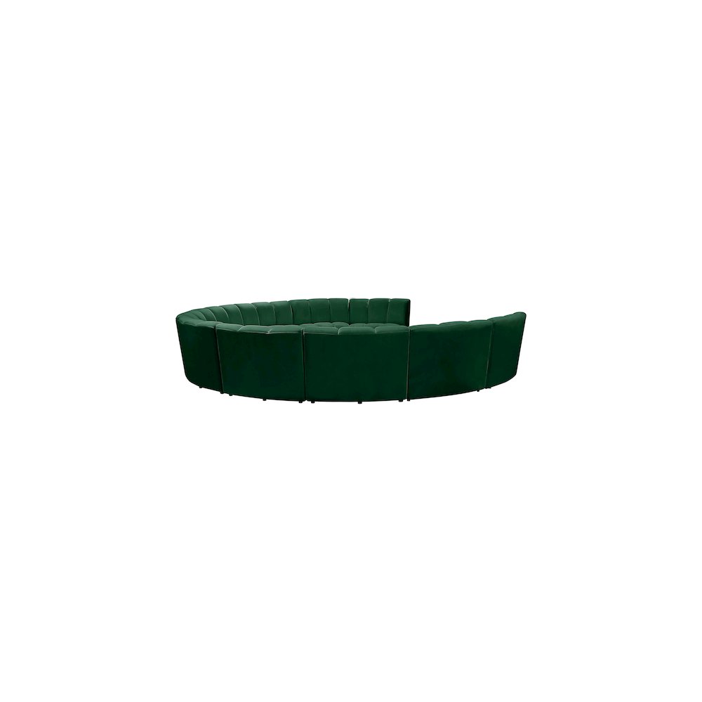 Infinity Green Velvet 10pc. Modular Sectional