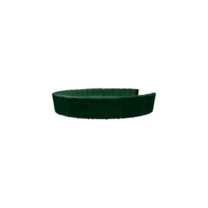 Infinity Green Velvet 11pc. Modular Sectional