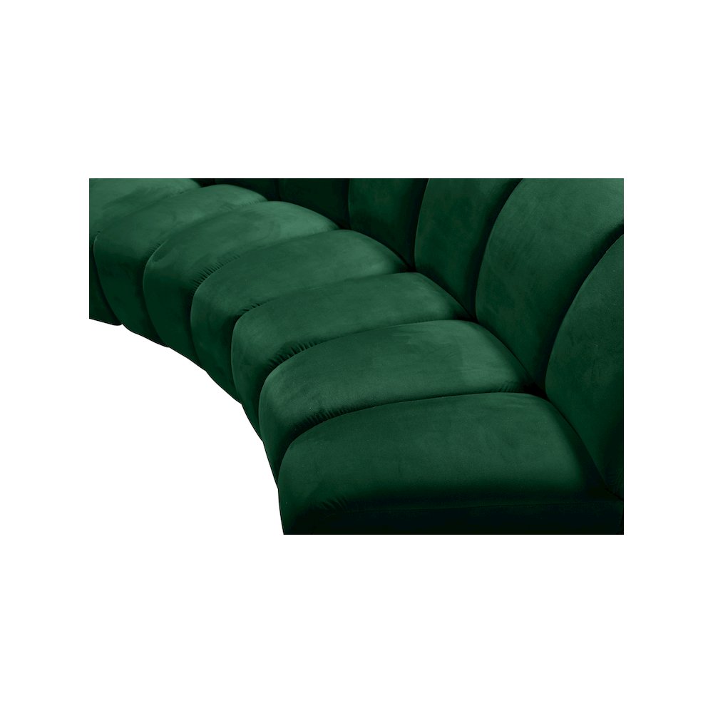 Infinity Green Velvet 4pc. Modular Sectional