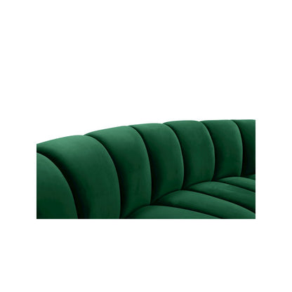 Infinity Green Velvet 5pc. Modular Sectional