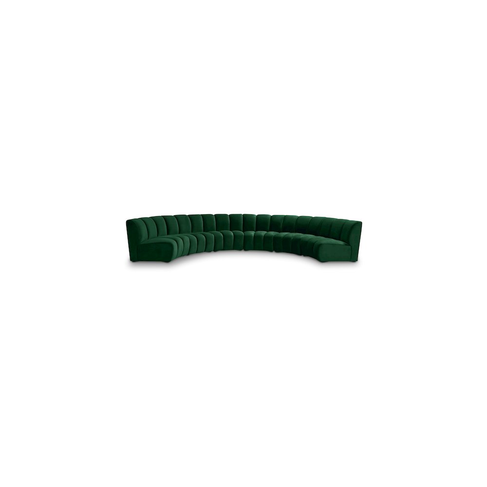 Infinity Green Velvet 6pc. Modular Sectional