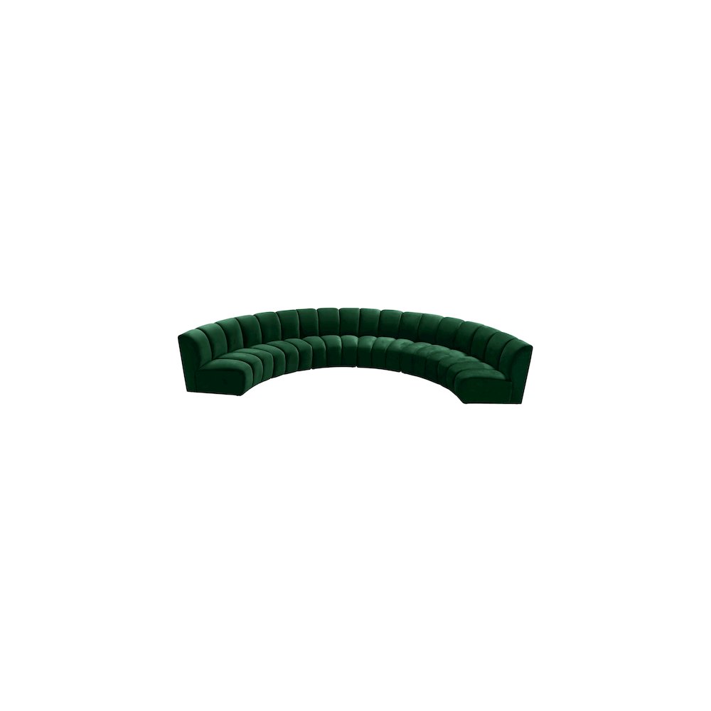 Infinity Green Velvet 6pc. Modular Sectional