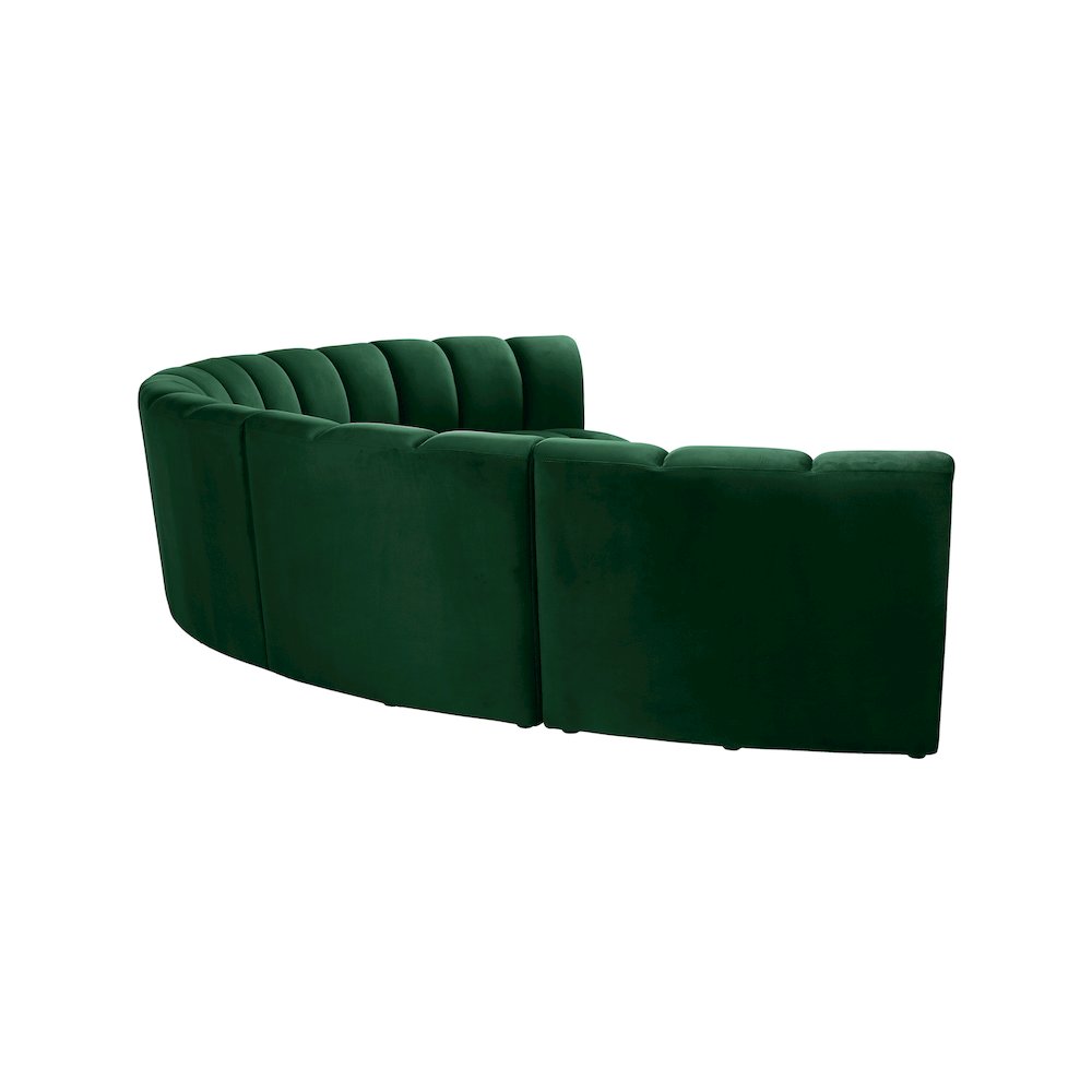 Infinity Green Velvet 6pc. Modular Sectional
