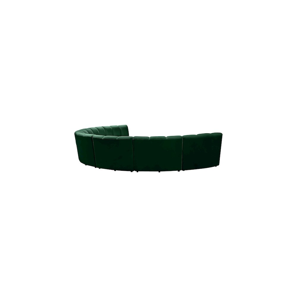 Infinity Green Velvet 7pc. Modular Sectional