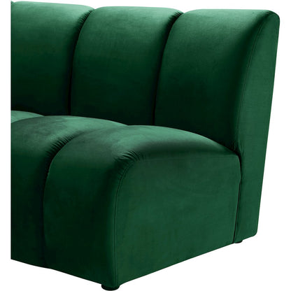 Infinity Green Velvet 7pc. Modular Sectional