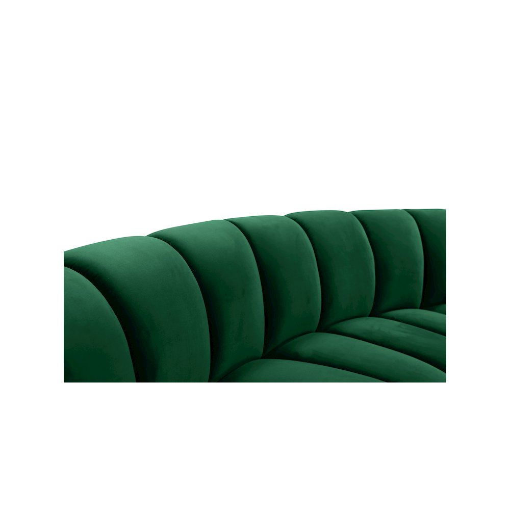 Infinity Green Velvet 9pc. Modular Sectional