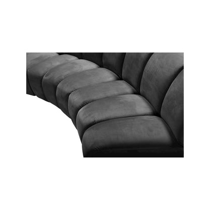 Infinity Grey Velvet 7pc. Modular Sectional