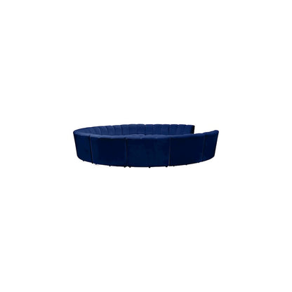 Infinity Navy Velvet 11pc. Modular Sectional