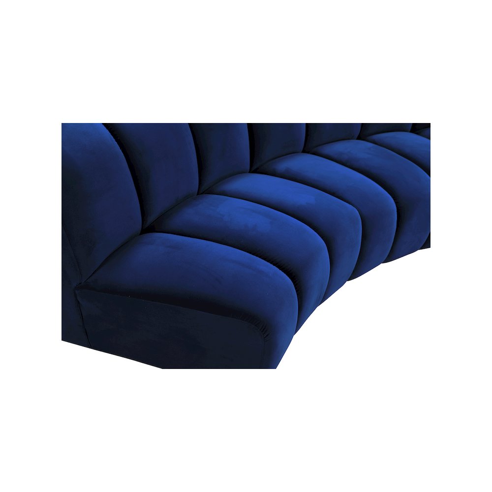 Infinity Navy Velvet 2pc. Modular Sectional