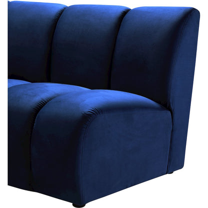 Infinity Navy Velvet 2pc. Modular Sectional