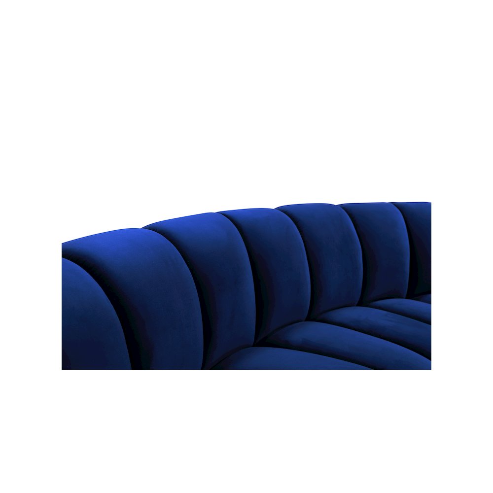 Infinity Navy Velvet 8pc. Modular Sectional