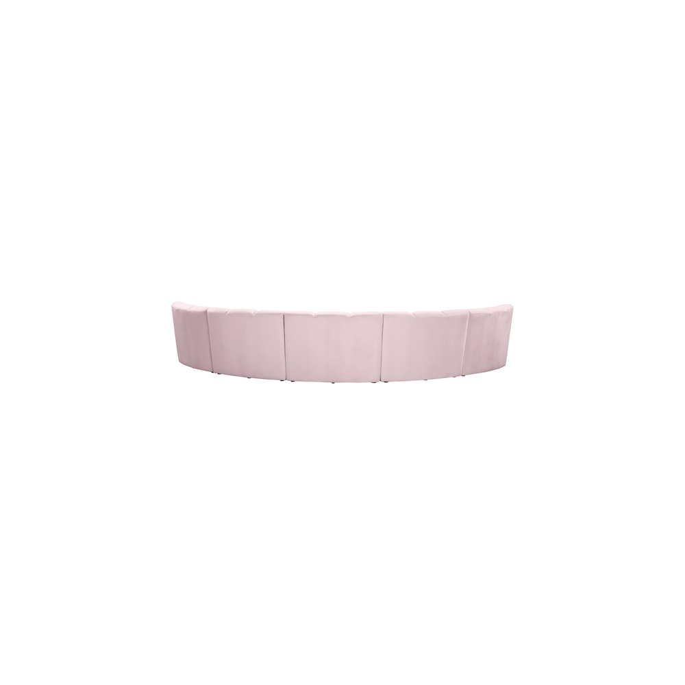 Infinity Pink Velvet 5pc. Modular Sectional