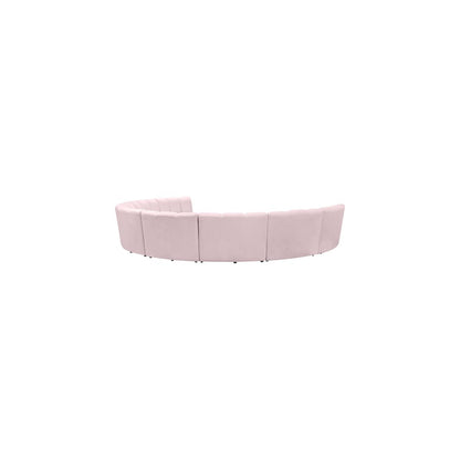 Infinity Pink Velvet 8pc. Modular Sectional