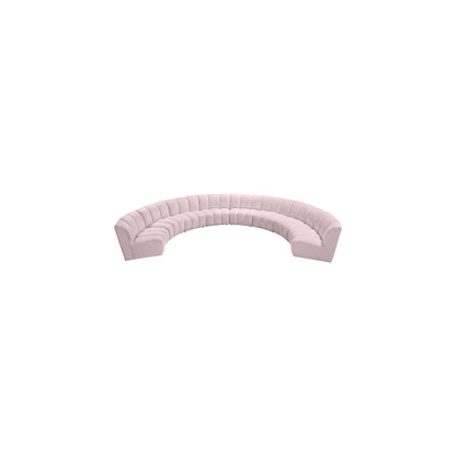 Infinity Pink Velvet 8pc. Modular Sectional