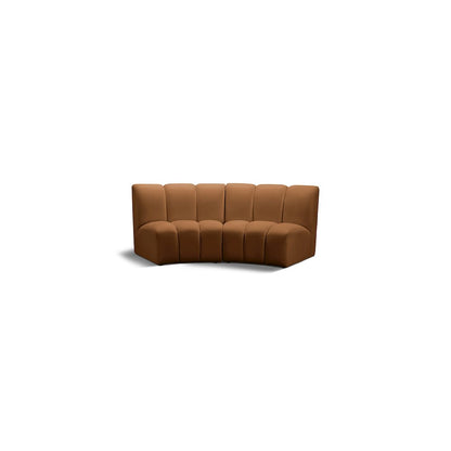 Infinity Saddle Velvet 2pc. Modular Sectional