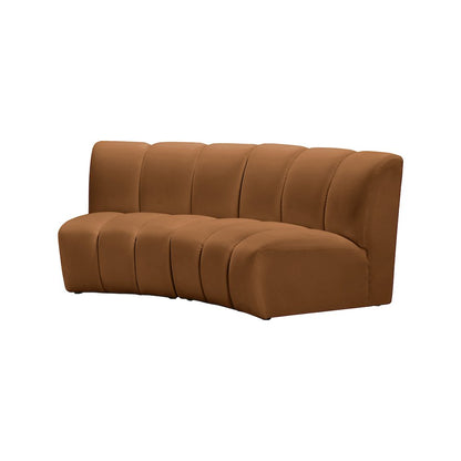 Infinity Saddle Velvet 2pc. Modular Sectional