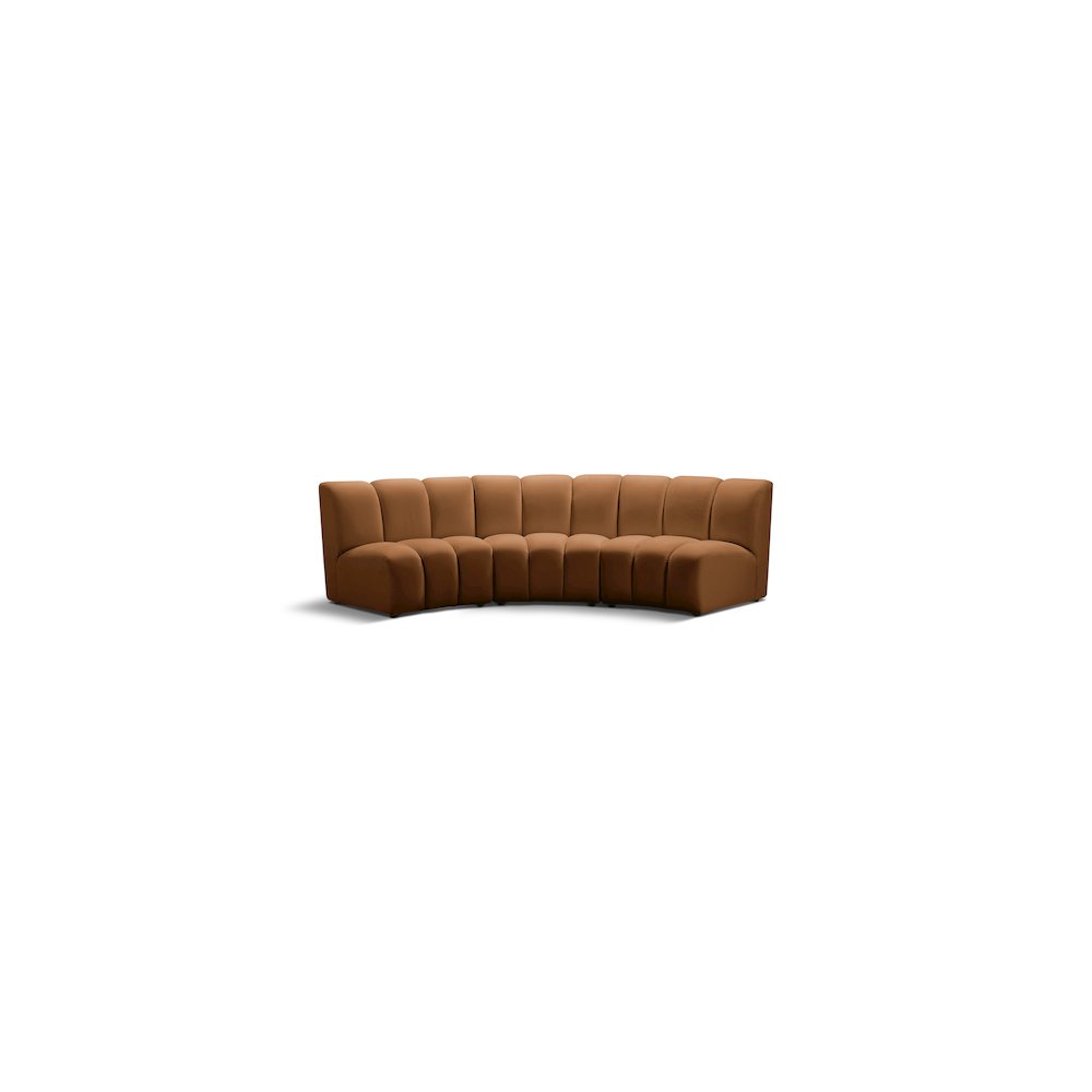 Infinity Saddle Velvet 3pc. Modular Sectional
