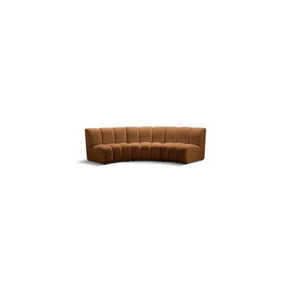 Infinity Saddle Velvet 3pc. Modular Sectional