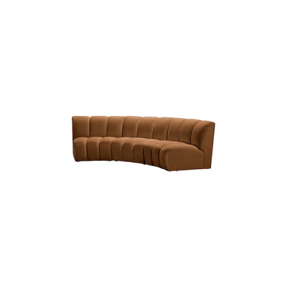 Infinity Saddle Velvet 3pc. Modular Sectional