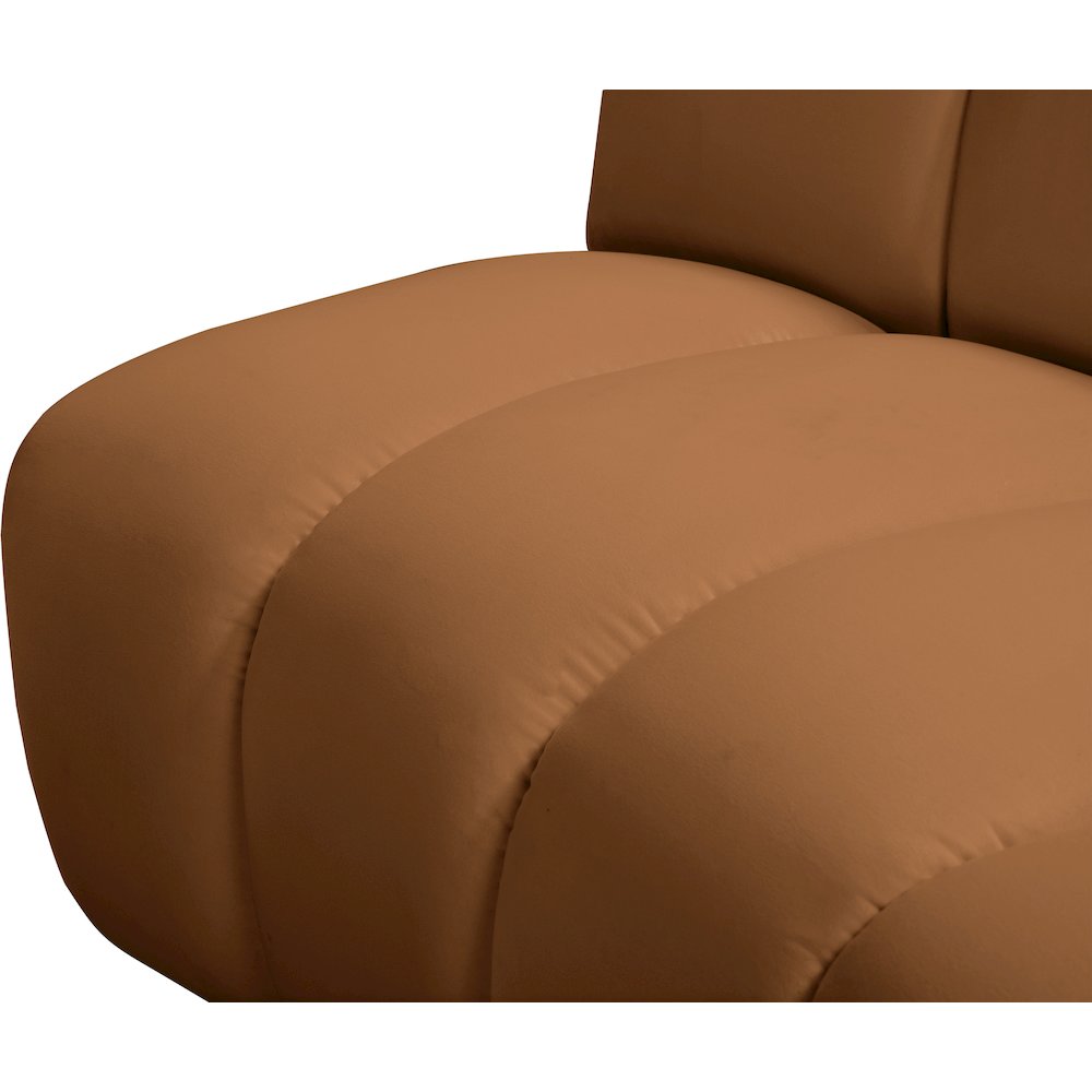 Infinity Saddle Velvet 3pc. Modular Sectional