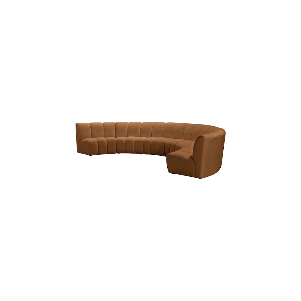 Infinity Saddle Velvet 6pc. Modular Sectional