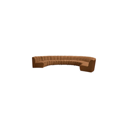 Infinity Saddle Velvet 8pc. Modular Sectional