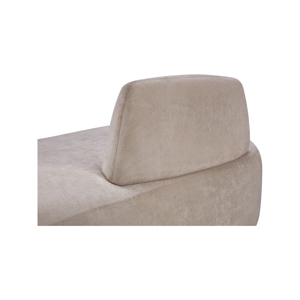 Argyle Beige Chenille Fabric Chaise/Loveseat