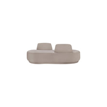 Argyle Beige Chenille Fabric Chaise/Loveseat