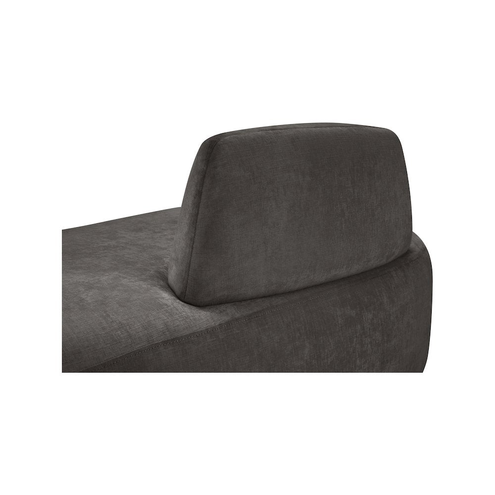 Argyle Grey Chenille Fabric Chaise/Loveseat