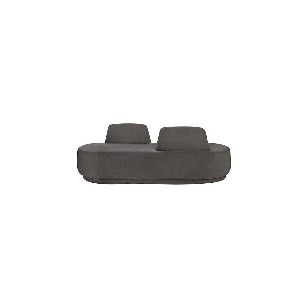Argyle Grey Chenille Fabric Chaise/Loveseat