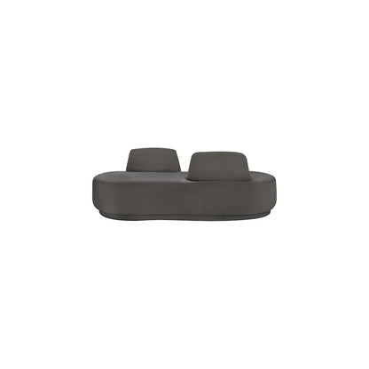 Argyle Grey Chenille Fabric Chaise/Loveseat