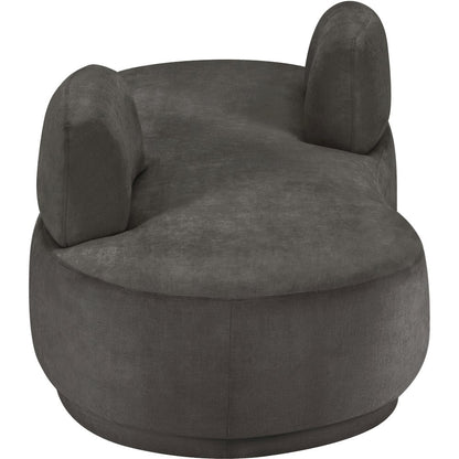 Argyle Grey Chenille Fabric Chaise/Loveseat
