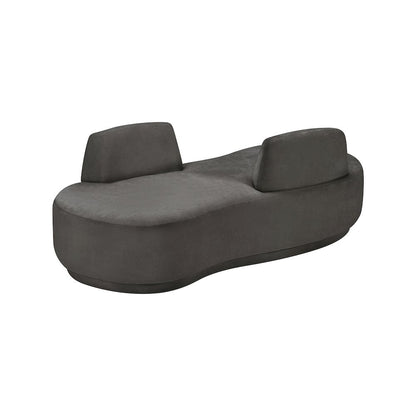 Argyle Grey Chenille Fabric Chaise/Loveseat