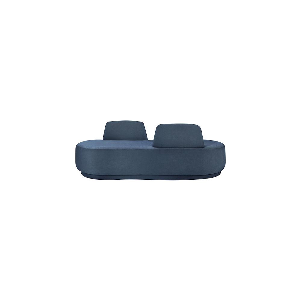 Argyle Light Blue Chenille Fabric Chaise/Loveseat
