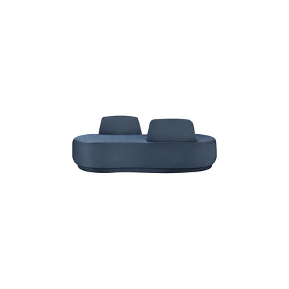 Argyle Light Blue Chenille Fabric Chaise/Loveseat