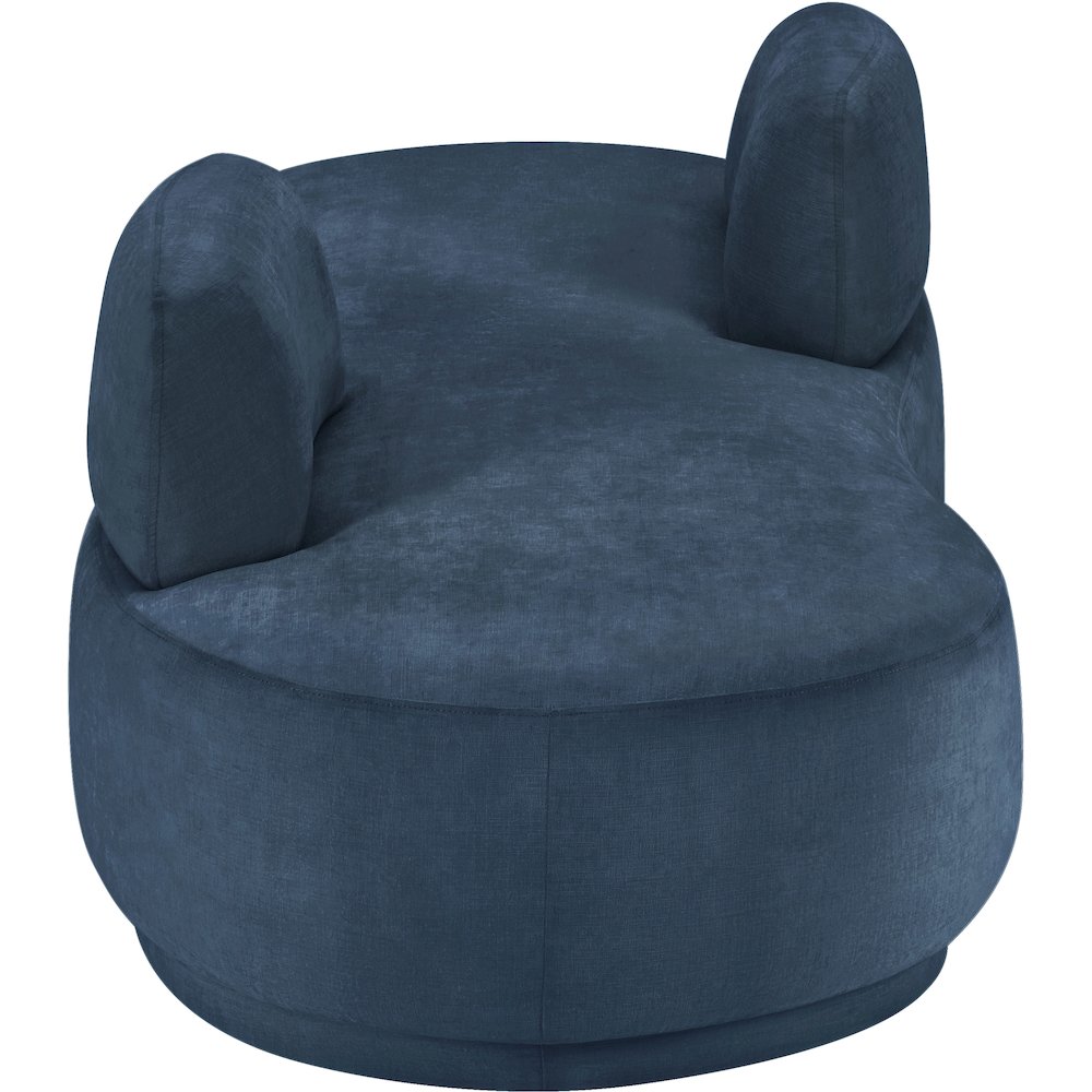 Argyle Light Blue Chenille Fabric Chaise/Loveseat