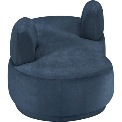Argyle Light Blue Chenille Fabric Chaise/Loveseat