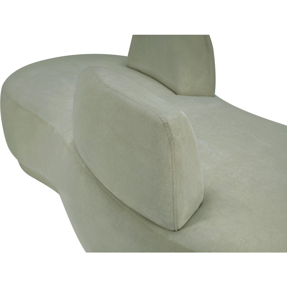 Argyle Mint Chenille Fabric Chaise/Loveseat